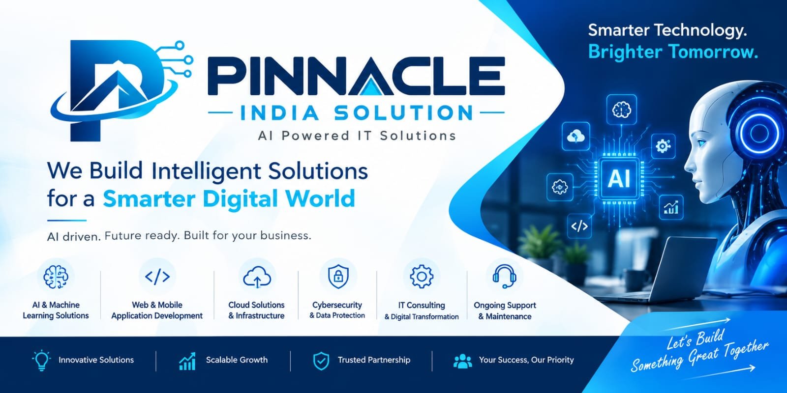 Pinnacle India Solution — software, apps and advertising banner